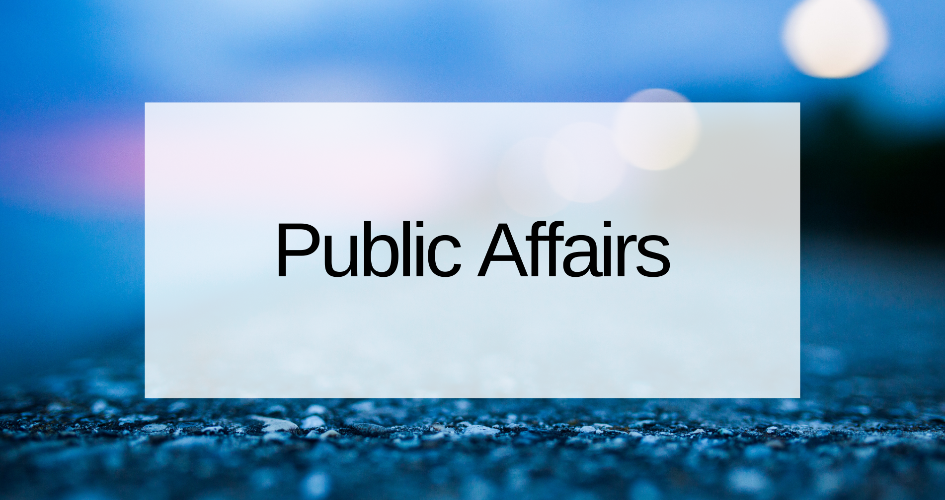 public affairs